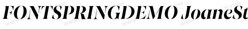 FONTSPRINGDEMO JoaneStencilExtraLig字体转换